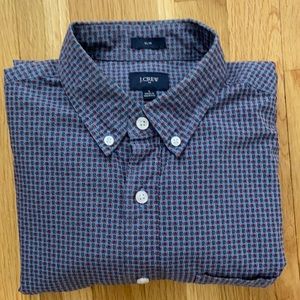 JCrew Blue Pineapple Button up Shirt
